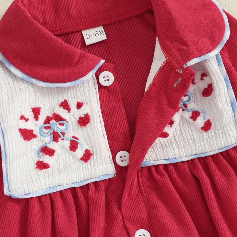 Baby Christmas Santa Claus Collar Bodysuit