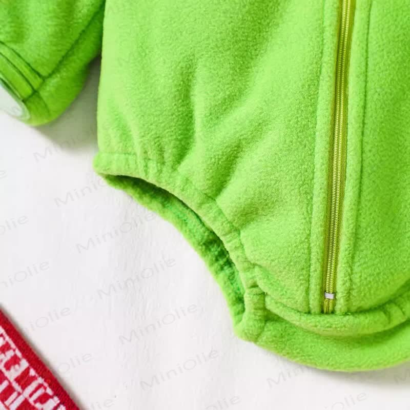 Baby Christmas Tree Hooded Bodysuit with Socks