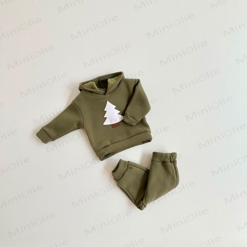 Baby Toddler Fleece Lined Tree 2-piece Set