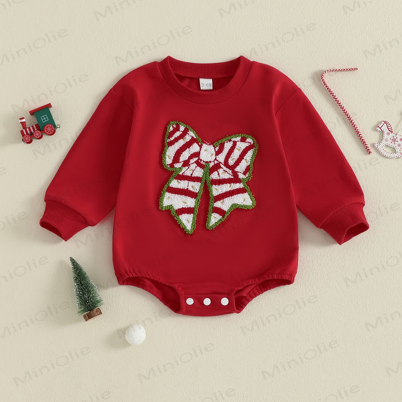 Baby Christmas Bow Bodysuit