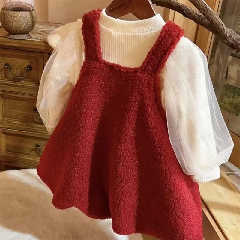 Baby Toddler Girl Polar Fleece Deer Dress