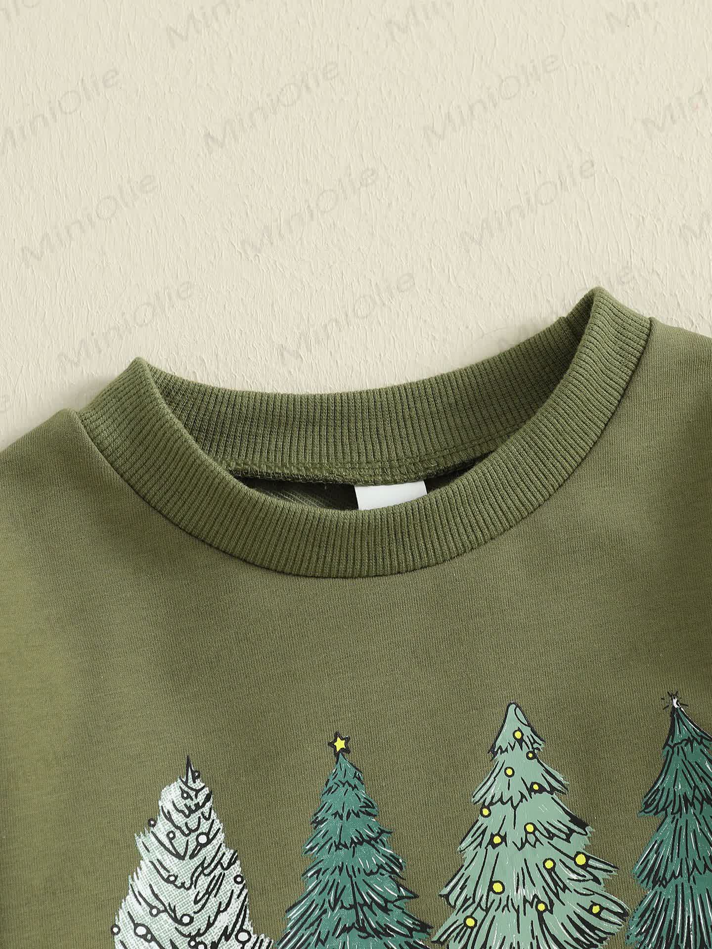 MERRY CHRISTMAS Baby Tree Bodysuit