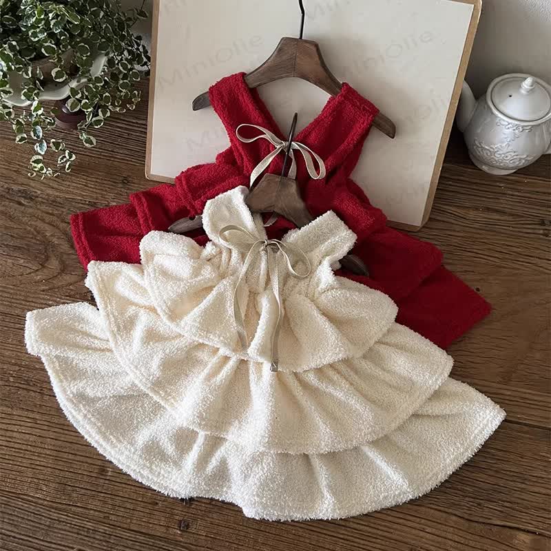 Toddler Girl Christmas Bow Dress
