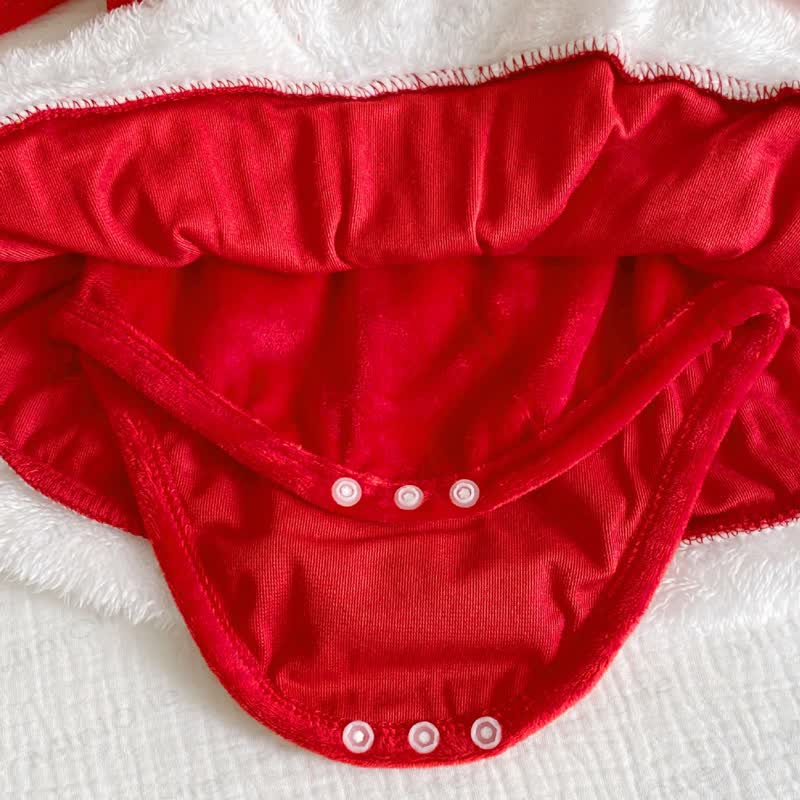 MY 1ST CHRISTMAS Baby Skirted Bodysuit with Headband