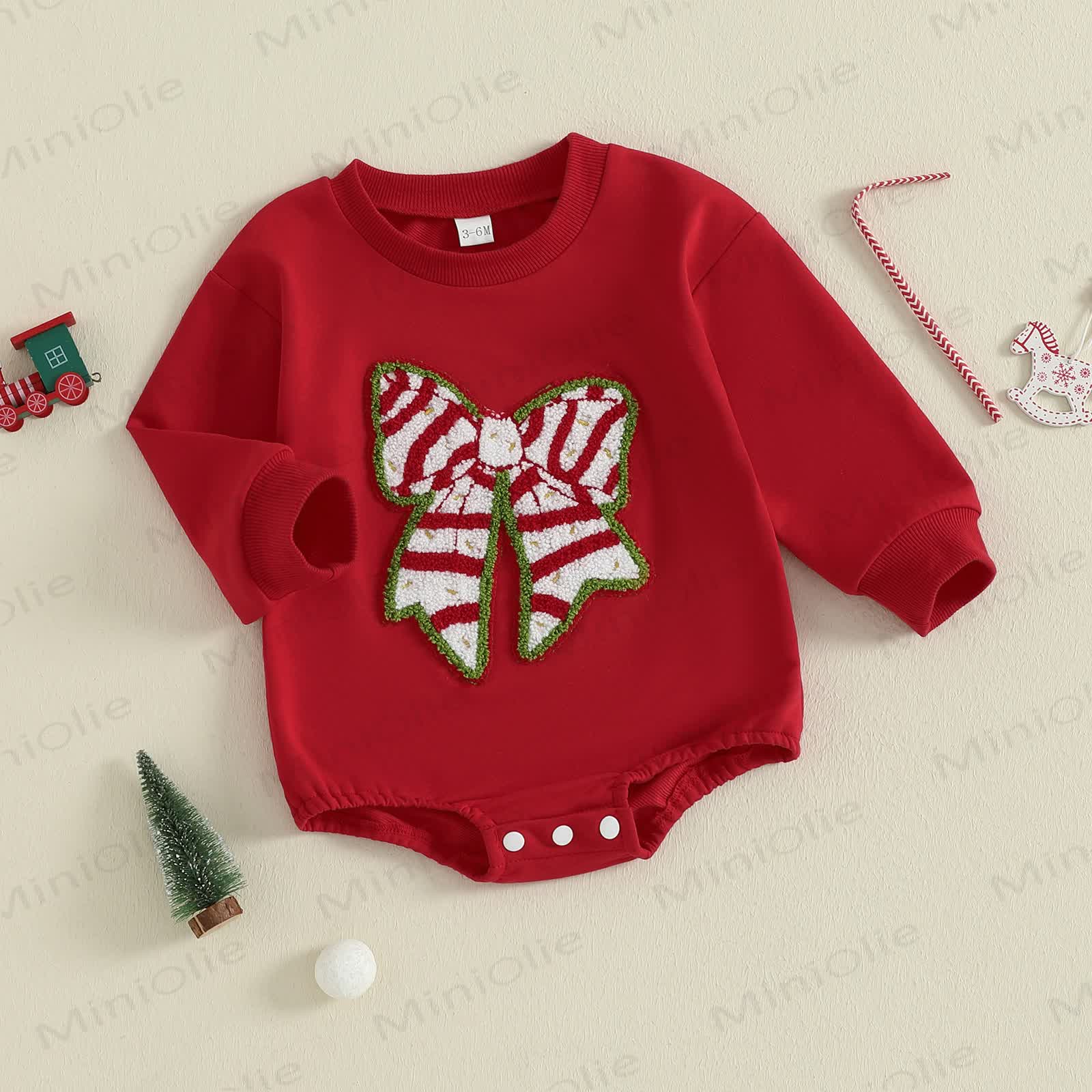 Baby Christmas Bow Bodysuit