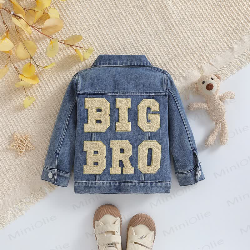 Baby Toddler Boy Denim Brother Jacket