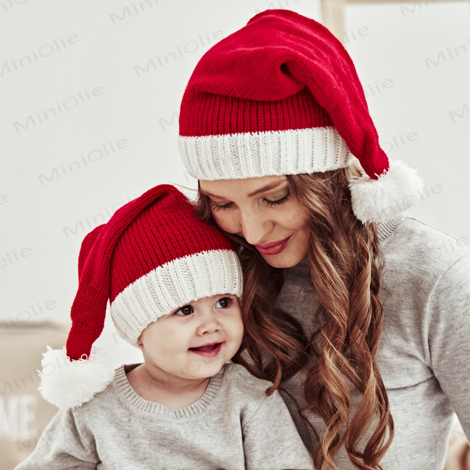 Baby Red Christmas Knitted Warm Beanie