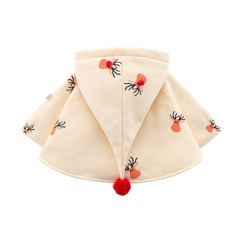 Baby Christmas Deer Hooded Warm Cape