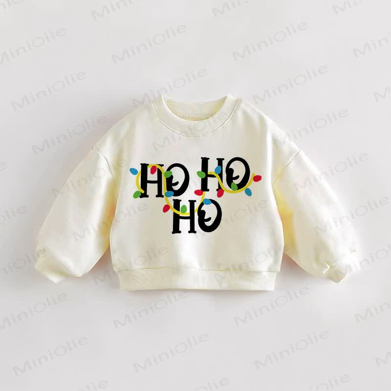 HO HO HO Baby Toddler Cream Sweatshirt