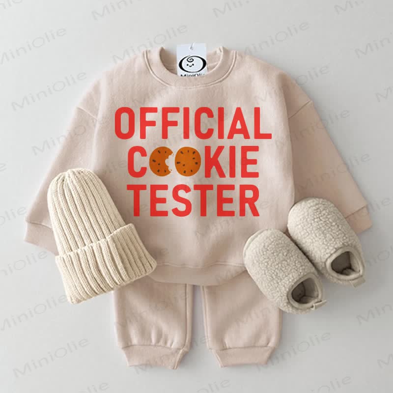 OFFICIAL COOKIE TESTER Baby 2-piece Beige Set