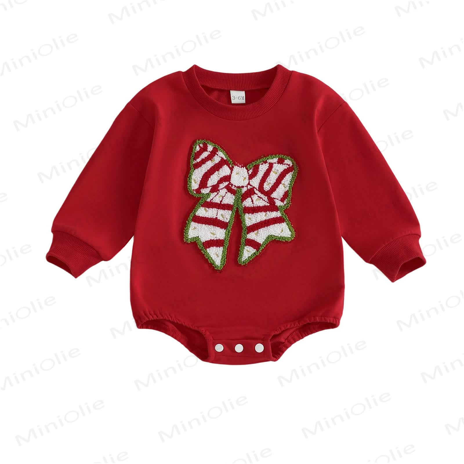 Baby Christmas Bow Bodysuit