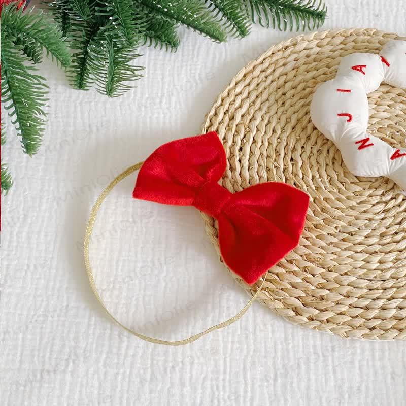 MY 1ST CHRISTMAS Baby Skirted Bodysuit with Headband