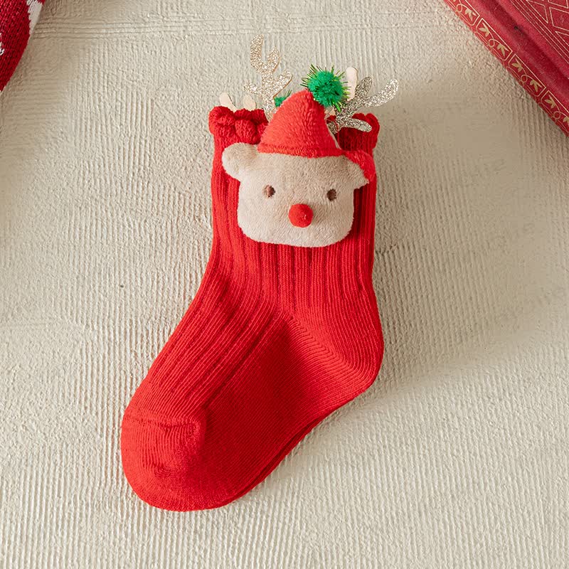 Baby Toddler Christmas Bow Socks