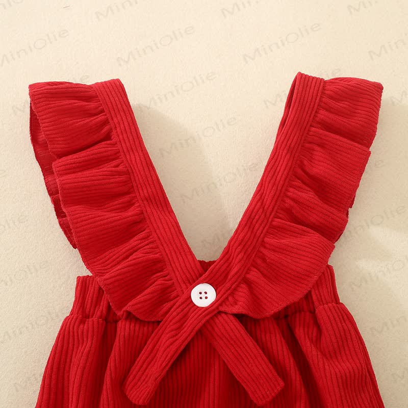 Baby Chritmas Bodysuit Shorts and Headband 3pcs Set