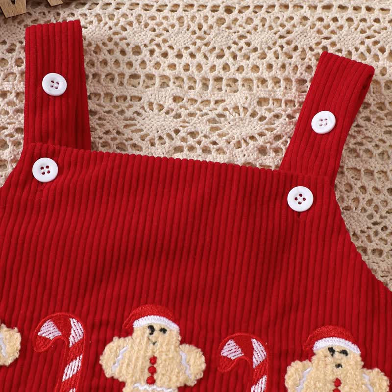 Baby Christmas Gingerbread Man Tank Bodysuit