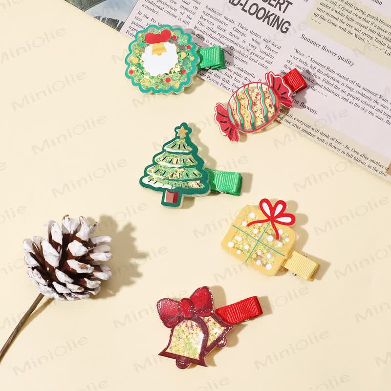 1 PC Baby Lovely Christmas Hair Clip