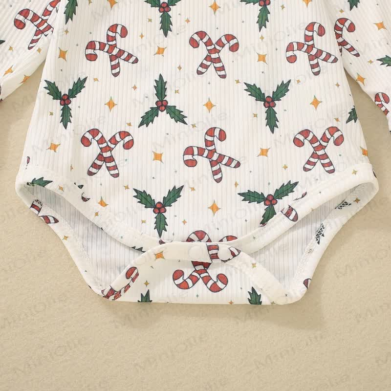 Baby Chritmas Bodysuit Shorts and Headband 3pcs Set