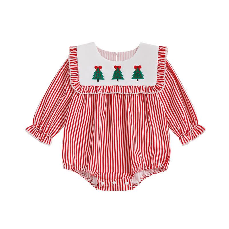 Baby Chirtsmas Tee Striped Bodysuit