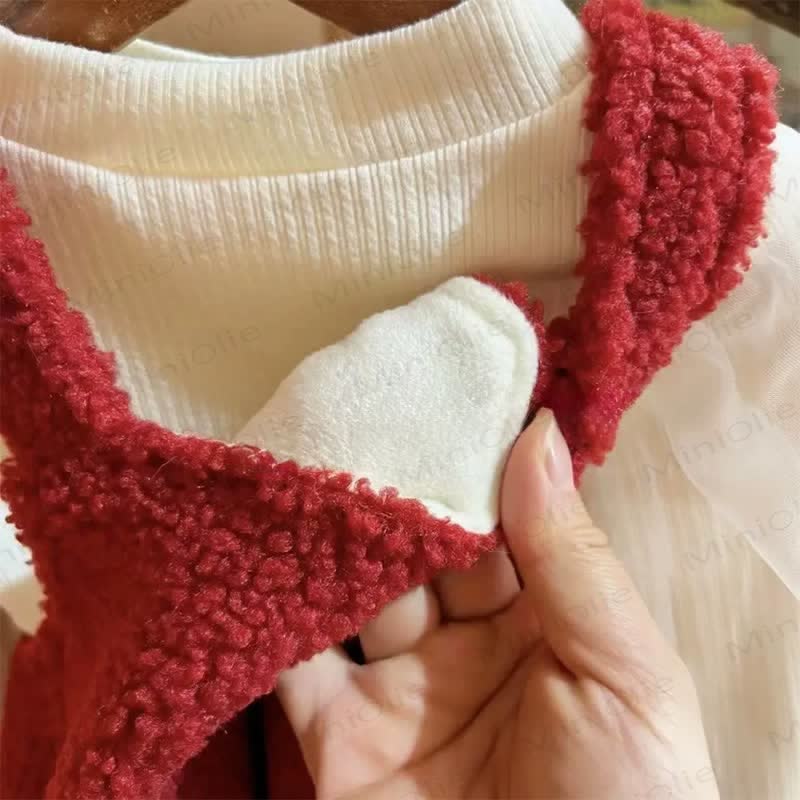 Baby Toddler Girl Polar Fleece Deer Dress