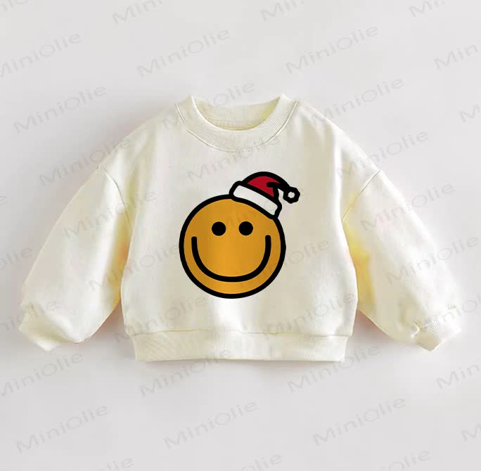 Baby Toddler Christmas Smiley Face Sweatshirt