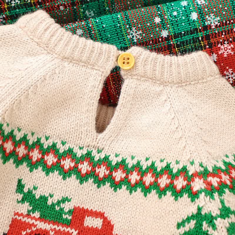 Baby Christmas Knitted Jacquard Sweater