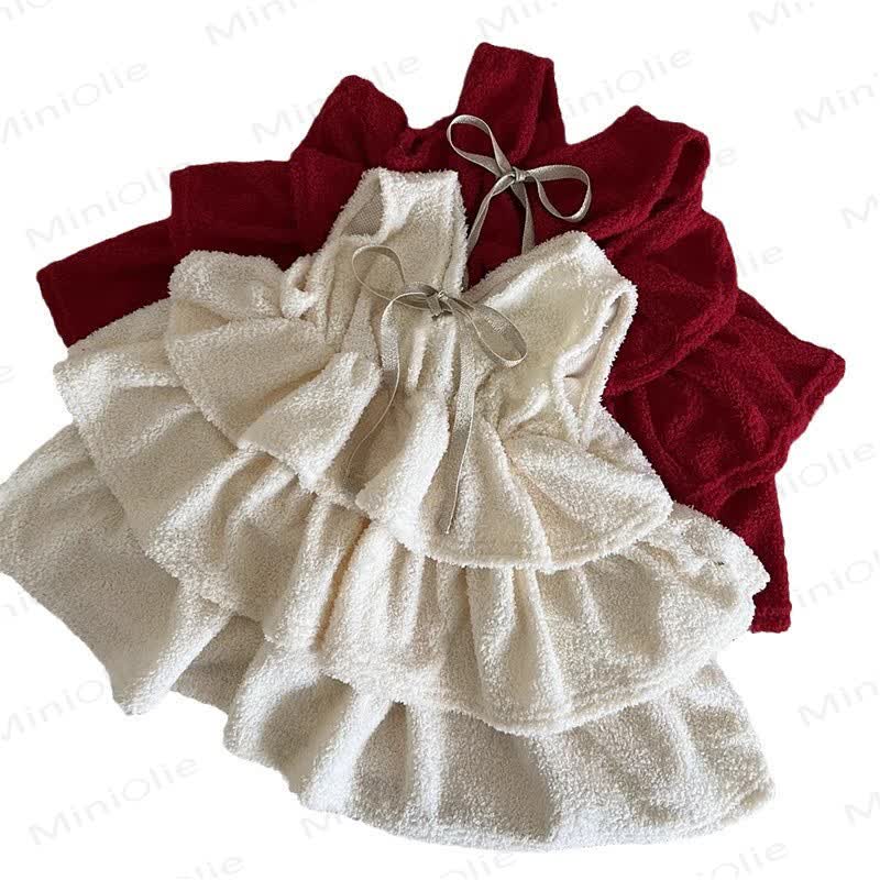 Toddler Girl Christmas Bow Dress