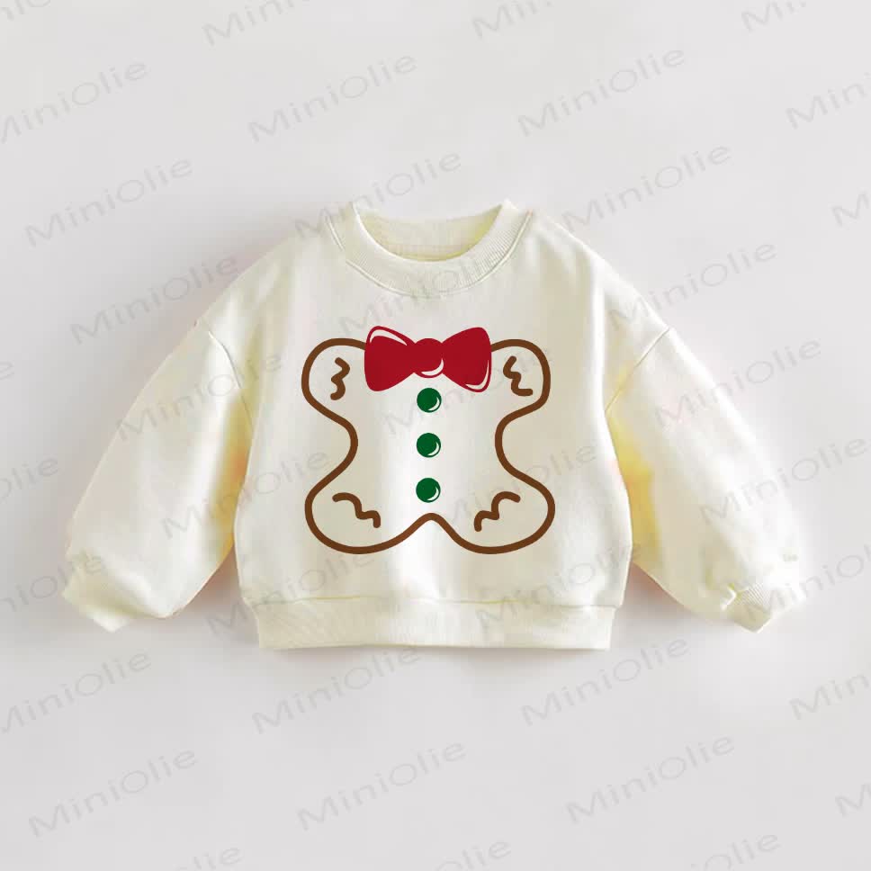Baby Toddler Christmas Gingerbread Man Casual Sweatshirt