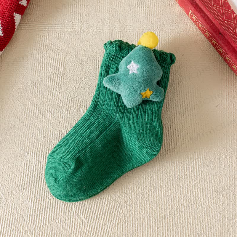 Baby Toddler Christmas Bow Socks