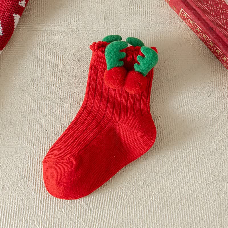 Baby Toddler Christmas Bow Socks