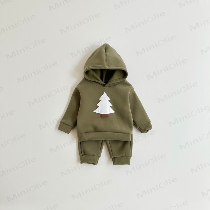 Baby Toddler Fleece Lined Tree 2-piece Set