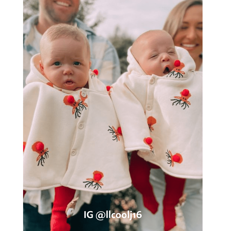Baby Christmas Deer Hooded Warm Cape