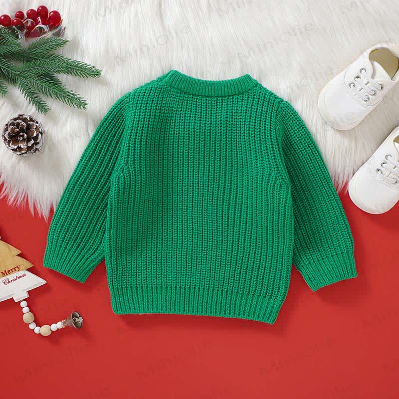 CHRISTMAS Baby Embroidered Sweater