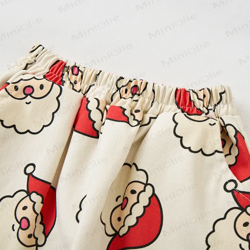 Baby Christmas Santa Apricot Pants