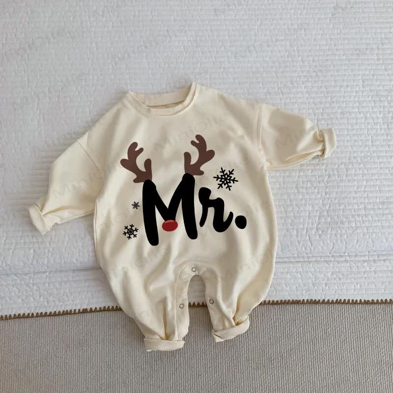 MR Baby Deer Beige Romper
