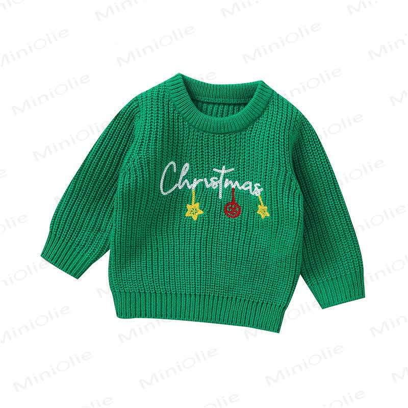 CHRISTMAS Baby Embroidered Sweater