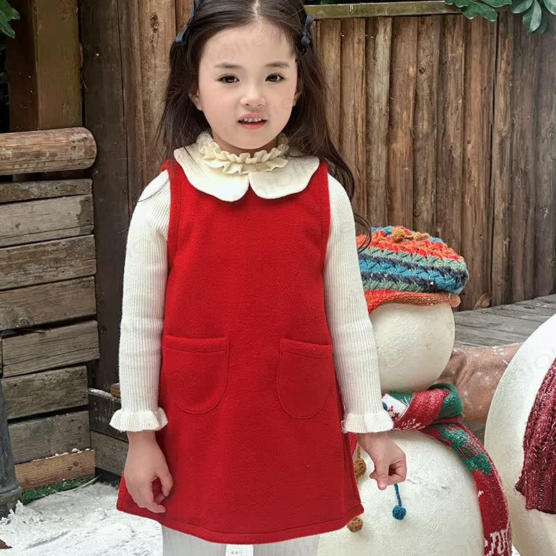 Toddler Girl Christmas Sleeveless Dress