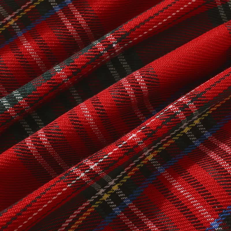 Baby Christmas Plaid Santa Claus Bodysuit