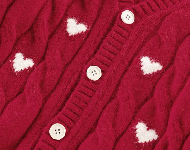 Kid Heart Shaped Christmas Sweater