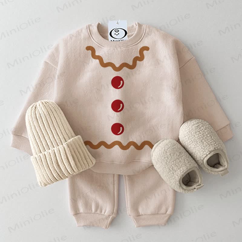 Baby Gingerbread Man 2-piece Beige Set