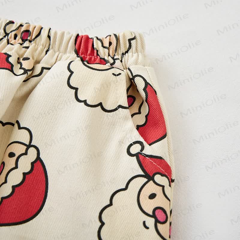 Baby Christmas Santa Apricot Pants