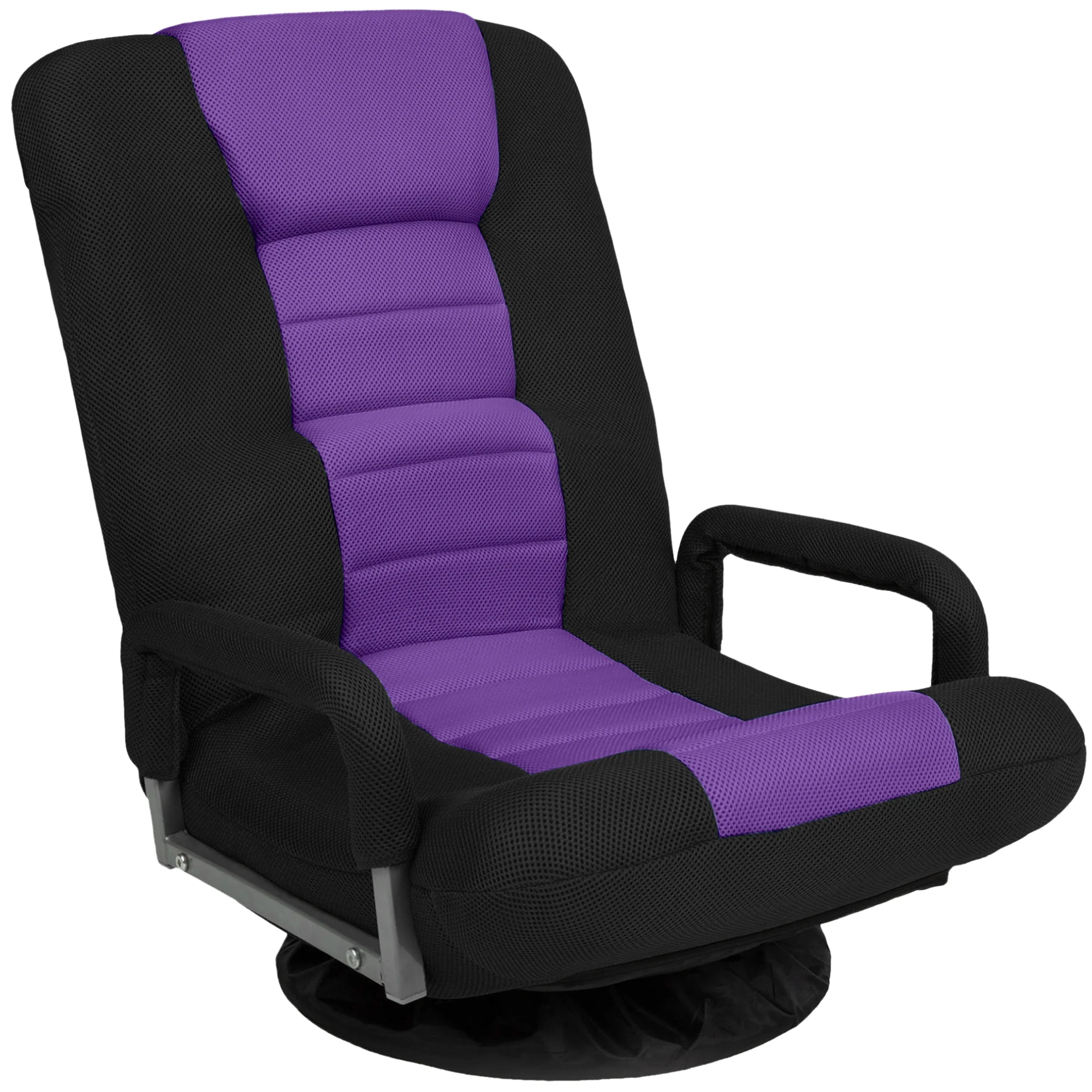 Gaming Floor Chair w/ 360-Degree Swivel, Armrest, Adjustable Backrest