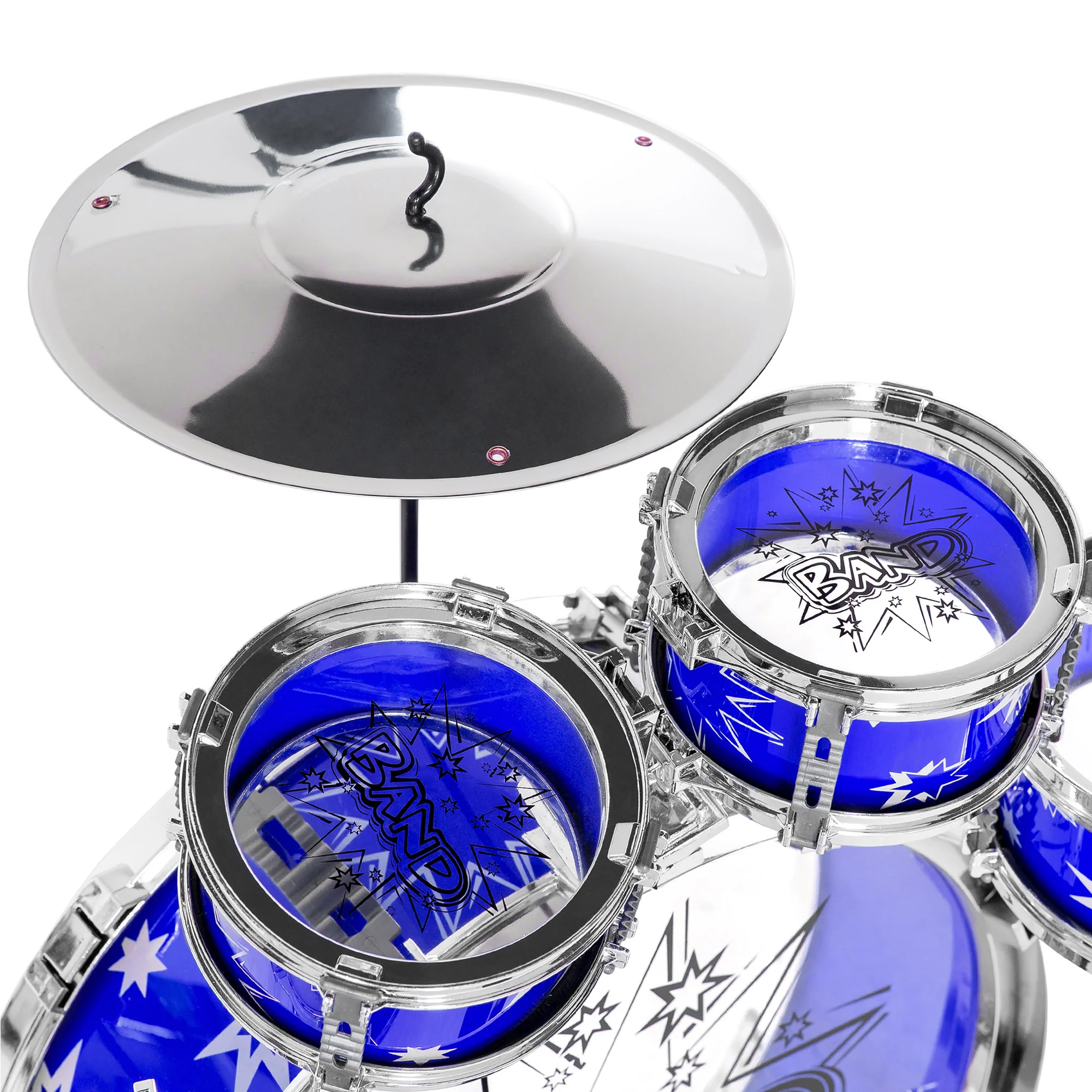 11-Piece Kids Beginner Drum Percussion Musical Instrument Toy Set