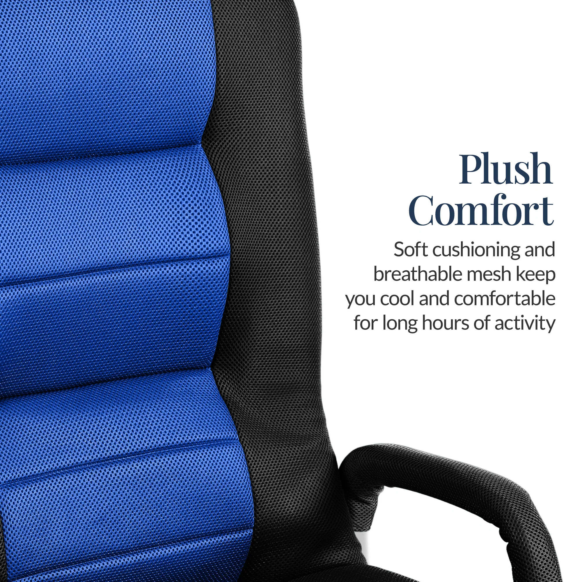 Gaming Floor Chair w/ 360-Degree Swivel, Armrest, Adjustable Backrest