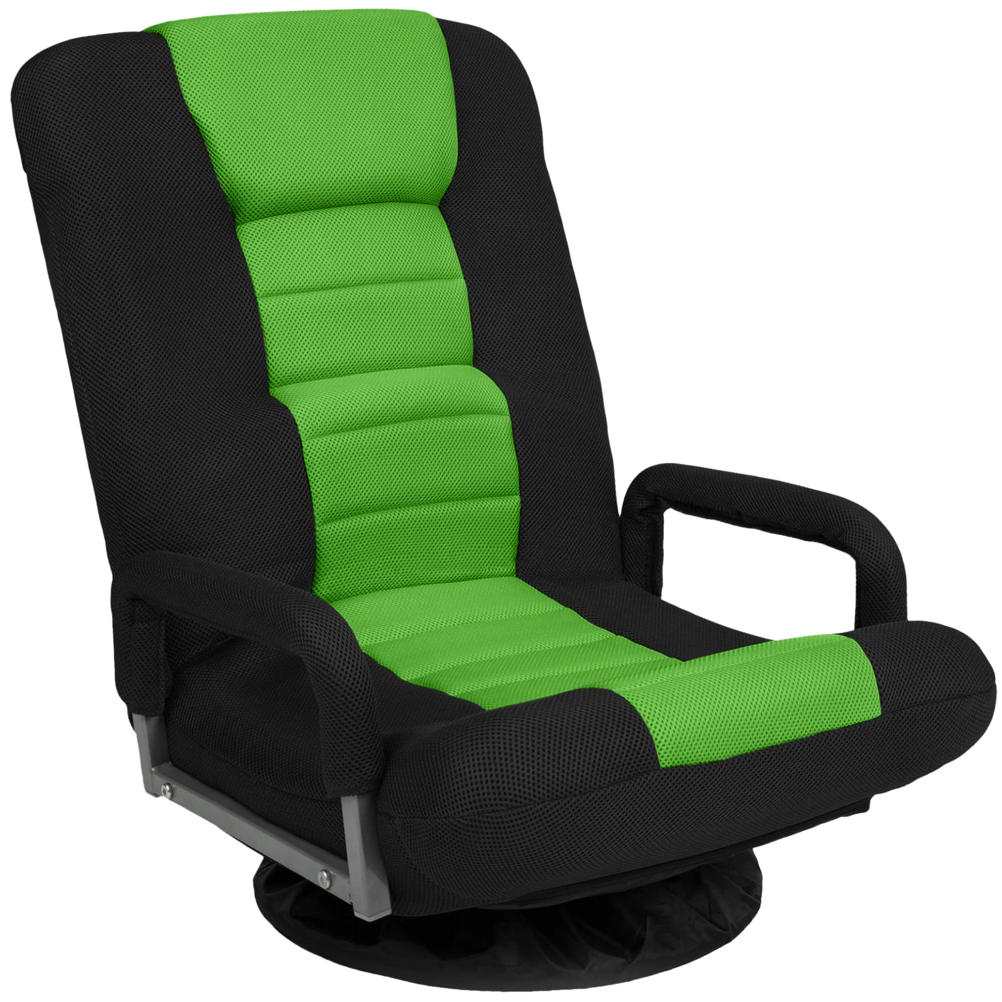 Gaming Floor Chair w/ 360-Degree Swivel, Armrest, Adjustable Backrest