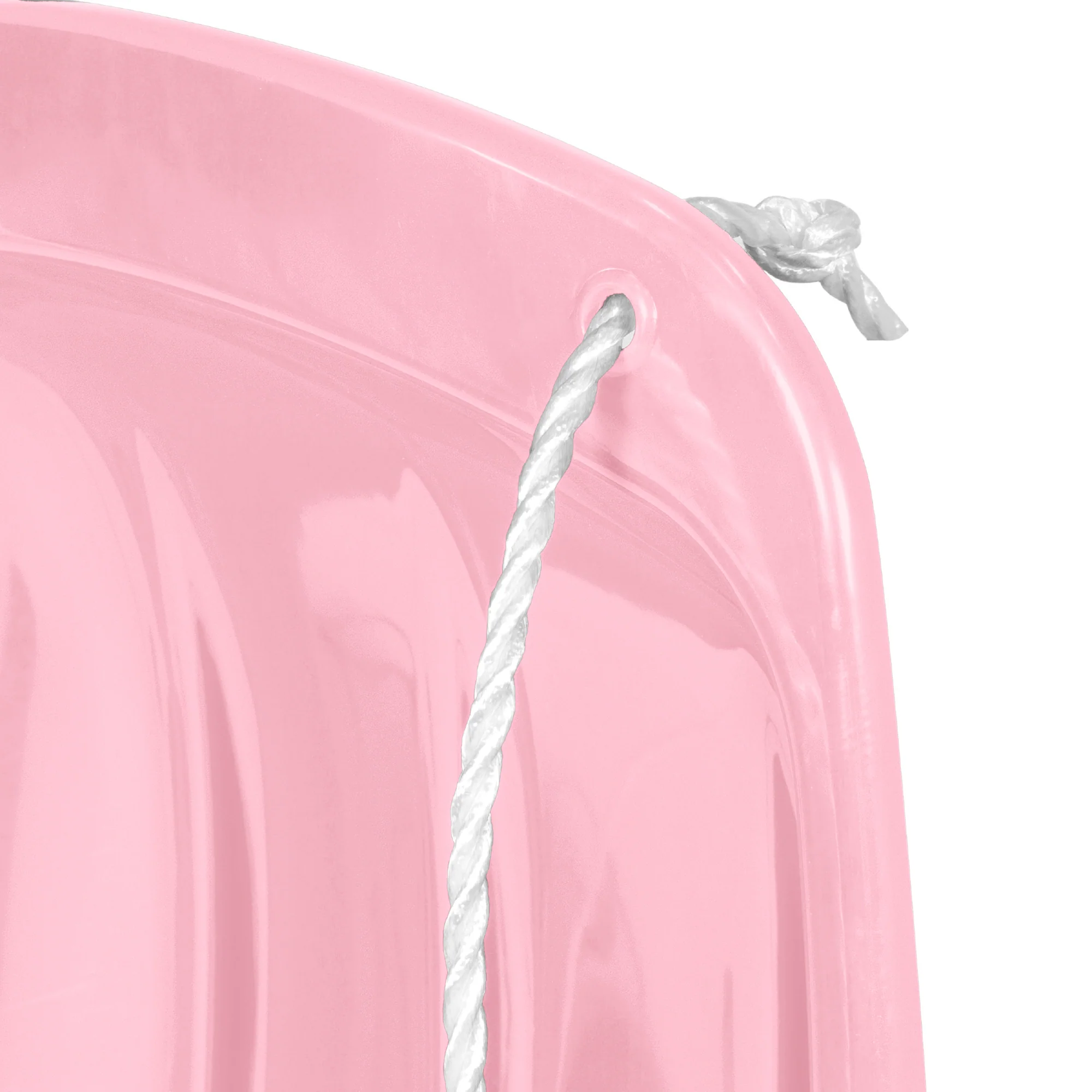 48in Kids Toboggan Snow Sled Board w/ Pull Rope, Curved Edges