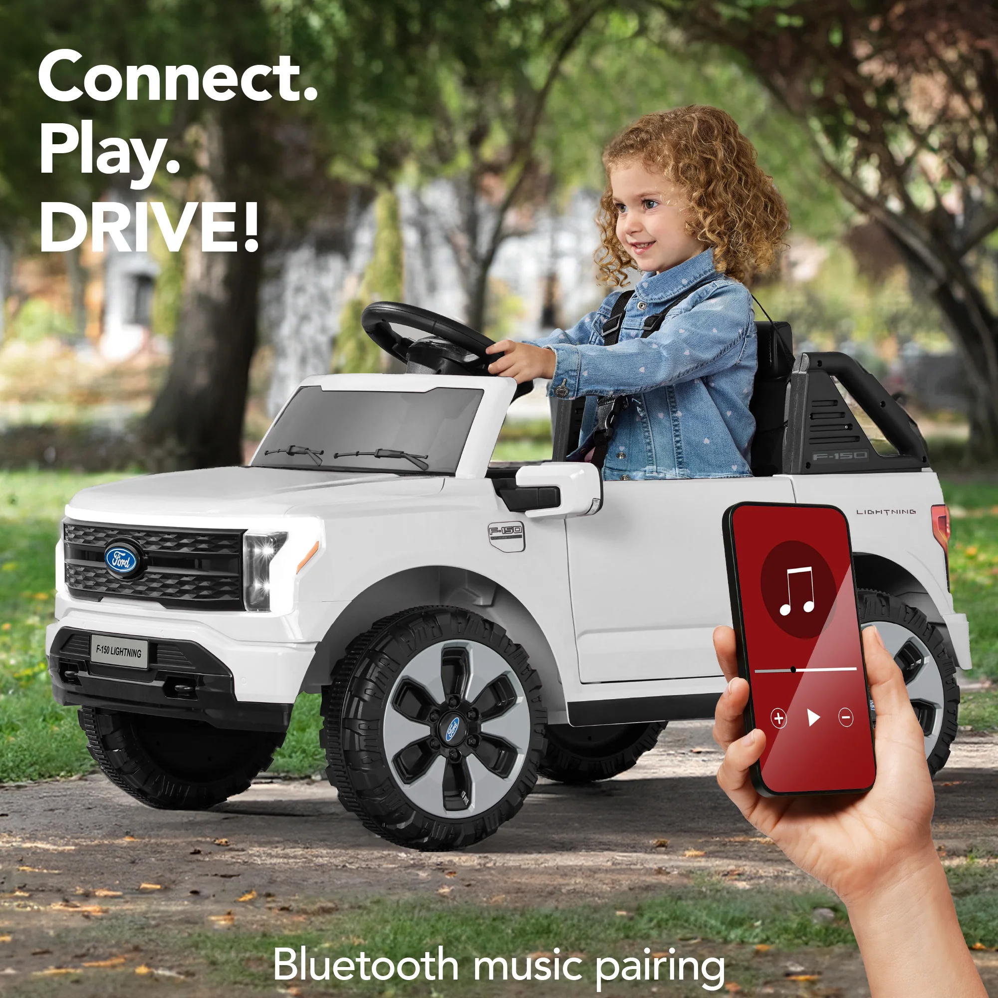 12V Kids Ride On Car Officially Licensed Ford Lightning w/ Remote, 2 Speeds