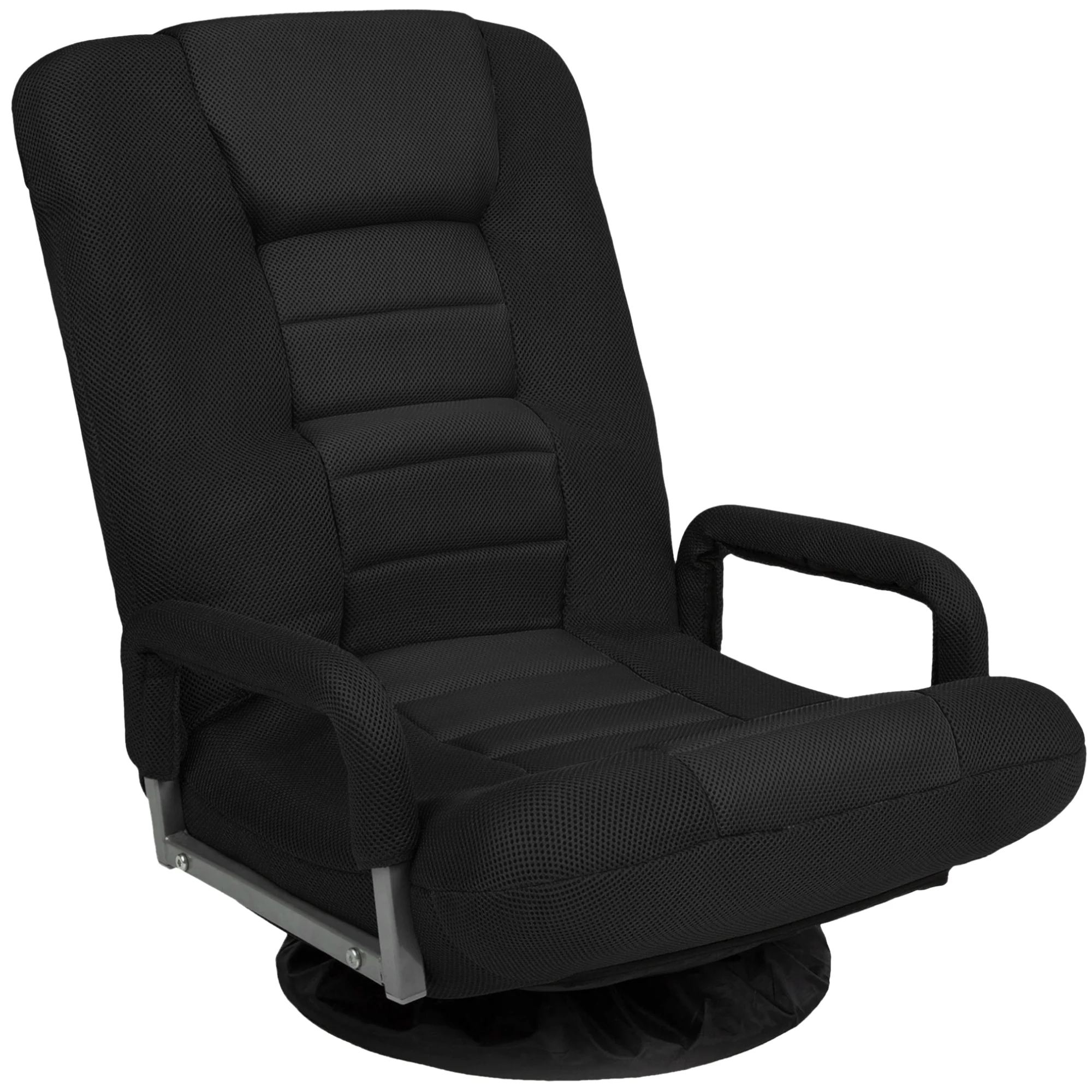 Gaming Floor Chair w/ 360-Degree Swivel, Armrest, Adjustable Backrest
