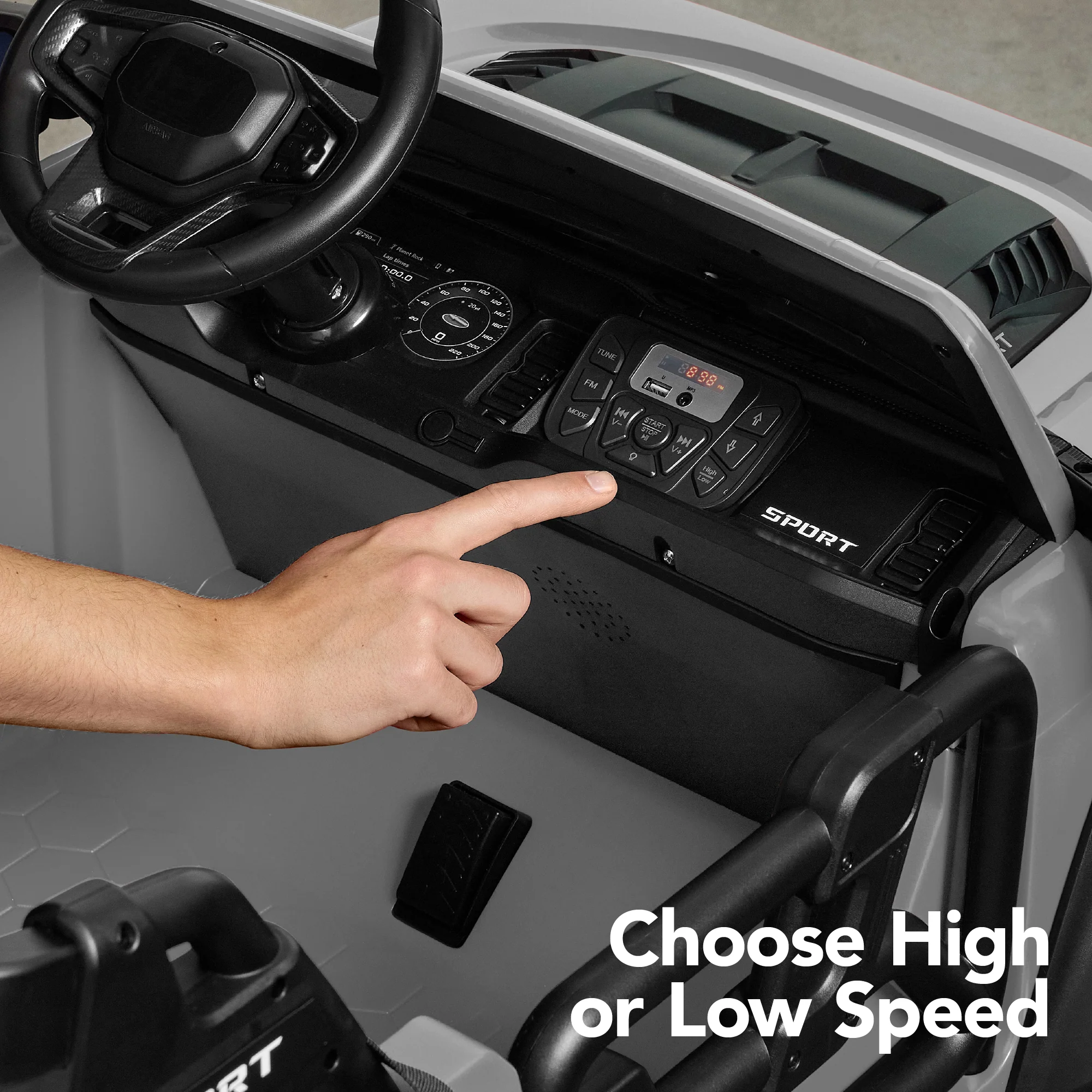 24V 2-Seater Electric Ride-On Car Truck w/ Parent Control, Bluetooth