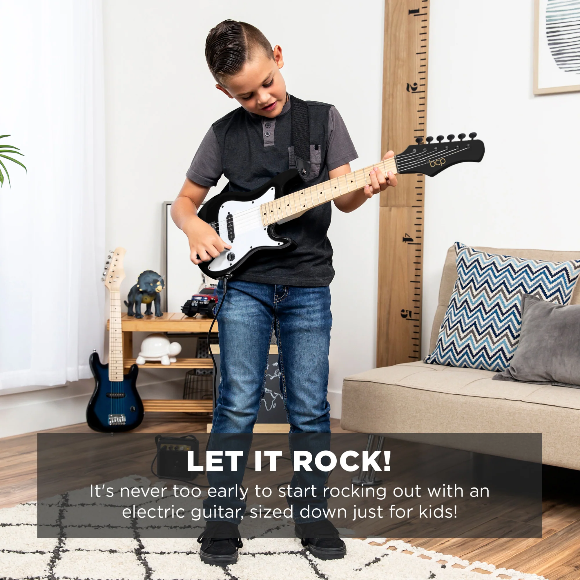 Kids Electric Guitar Beginner Starter Kit w/ 5W Amplifier - 30 in