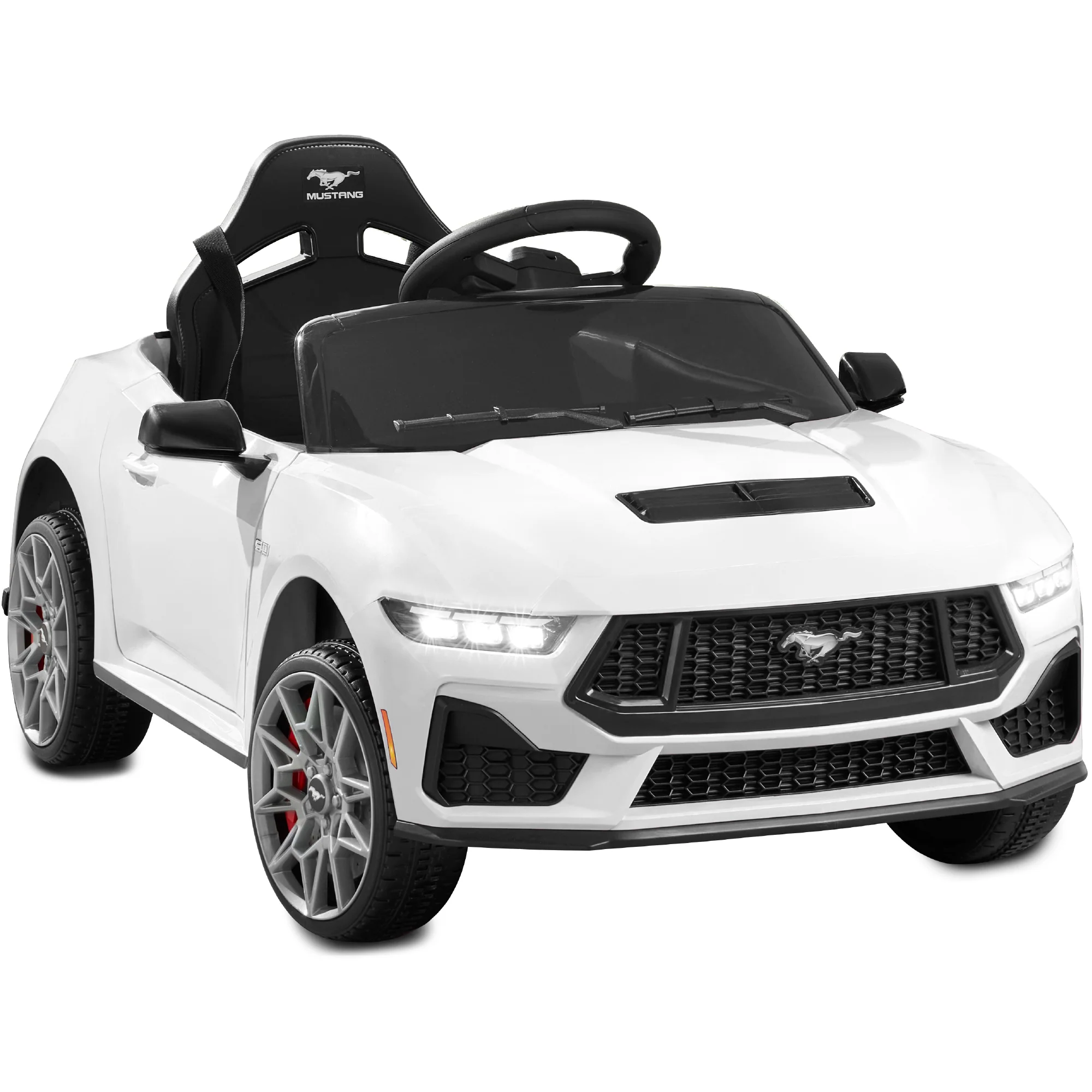 12V Kids Ride-On Car Officially Licensed Ford Mustang w/ Remote, 2 Speeds